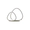 LED stona lampa HELIX LED/15W/230V srebrna