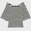 Cropp - Črtasta bluza - kremna