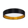 Eglo 55267 - LED plafonsko svetlo MASERLO LED/16W/230V prečnik 40,5 cm crna/bakarna