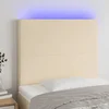 LED uzglavlje krem 100x5x118/128 cm od tkanine