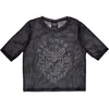 Bad Omens Moth Skull Charcoal Grey L Ženske Majica