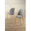 Hanah Home Set stolica Mara, 45x91x42 cm, 4 komada, Zlatno-sive boje