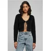 Urban Classics Tied Cropped Feather Cardigan black
