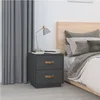 Vidaxl vidaXL Nočna omarica siva 40x34x45 cm masivni borov les