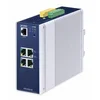 PLANET IP30 DIN-rail Industrial L2+ Upravljano L2+ Gigabit Ethernet (10/100/1000) Aluminij, Modra