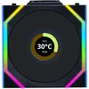 Ventilator za ohišje Lian Li UNI FAN SL Wireless LCD 120mm, črn