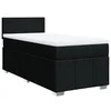 Vidaxl Box spring postelja z vzmetnico črn 90x190 cm blago