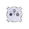 COS.PEL SONATA RTV-SAT-SAT antenska vtičnica bela GPA-R2S/m/00