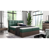 Boxspring postelja Wood 1 - 180x200 cm - temni hrast