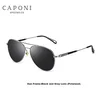 Caponi Unisex naočare za sunce, Sivo-crne