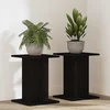 Stalak za biljke 2 pcs Crni hrast 30 x 30 x 40 cm