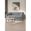 Atelier del Sofa Trosed na razvlačenje Flavia, 214 x 100 x 87 cm, Sivi