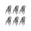 Hanah Home Set 6 trpezarijskih stolica Ritim Sivo-Crni