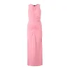 BOSS Večerna obleka Emberia 50540908 Roza Regular Fit