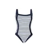 SUNFLAIR Enodelne kopalke temno modra/bela