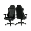 NOBLECHAIRS HERO Gaming stolica crno-platinum bela