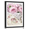 Plakat s paspartujem romantični vintage stil - 20x30 no frame