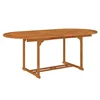 Vidaxl Vrtna miza 200x100x75 cm trden les evkaliptusa