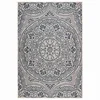 Vidaxl Zunanja preproga ploščato tkanje 140x200 cm modri vzorec