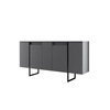 Hanah Home Luxe Komoda, Sivo-Crna