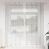 Voile zavjesa 2 pcs Svijetlo siva 245 x 140 cm Poliester