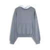 Bershka Majica dimno modra/svetlo siva