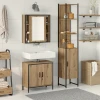 vidaXL kopalniški kabinet umetniški hrast 33x33x185.5 cm inženirski les