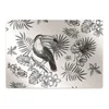 Decormat Podloga za stol Black and white tropics 140x100 cm 2 cm