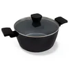 BE Living Posuda za kuhanje s poklopcem Delight Black 24 cm