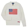 Polo Ralph Lauren Pulover bež / temno modra / rdeča / off-bela