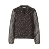 STREET ONE Bluza kostanj rjava/bela