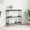Konzolna stolica Crni hrast 75 x 22,5 x 75 cm Konstruirano drvo