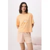 Trendyol Milla Ženski set pidžame Thmss25Pt00102, Narandžasti