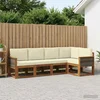 Set vanjskih sofa 5 pcs Prirodna i krem Poliester
