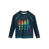 PLAYSHOES UV-zaščita Surf marine/voda/svetlo zelena/oranžna