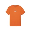 PUMA Funkcionalna majica temno siva/temno oranžna/črna/bela