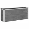 Povišena vrtna gredica Siva 100 x 30 x 42 cm WPC i aluminij