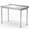 shumee Stenska delovna miza z robom Budget Line STEEL 800 x 600 x 850 mm - Hendi 817193