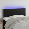 Vidaxl vidaXL LED vzglavje postelje črno 100x5x78/88 cm umetno usnje