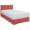 Carryhome POSTELJA Z VZMETNICO 120 cm x 200 cm , tekstil rdeča