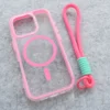 Maska Mag Case Grip and Go za iPhone 16 Pro roze