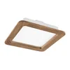 LED ugradna svetiljka WOODY SPOT LED/17W/230V 3000K orah 18,5x18,5 cm