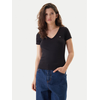Tommy Jeans Majica Essential DW0DW17385 Črna Slim Fit