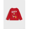 Sinsay - Majica dugih rukava Grinch - crvena