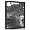 Plakat Morsko oko v Tatrah v črnobeli varianti - 30x45 black
