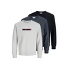 JACK & JONES Majica JJMUNK mornarska / temno rdeča / črna / pegasto bela