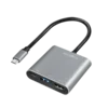 shumee Adapter USB-C 3.2 Gen1 LogiLink na HDMI 4K/60Hz 2xUSB PD 5 Gb/s 100W 0,15 m