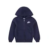 Nike Sportswear Jopa na zadrgo CLUB FLEECE mornarska / bela
