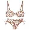 FRENCH CONNECTION Bikini zgornji del kremna / rjava