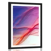 Plakat s paspartujem abstraktni valovi polni barv - 40x60 white